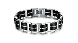 Lafeil Armband Edelstahl Männer Armkette Junge Edelstahl Armband Schwarz Letter Herren Graviert I Armreifen Für Herren Punk Gothic