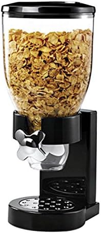 Countertop Cereal Dispenser Canister, for Breakfast, Kids Food Container, Dry Meal Storage Jar (Single Cereal Dispenser)