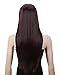 Cool2day Women's Long Straight Natural Hair Wig Light Brown/Dark Brown/Black JF010327