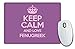Produktbild Violett Keep Calm und Love Bockshornklee Mauspad Farbe 2453