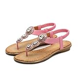 Estilo Bohemia Zapatos de Tacón Medio para Mujer de Dedo Cuña Sandalias Talla Grande Chanclas Romanas de Mujer Gris Rojo Azul Hecho a Mano Los Zapatos 2019 prime day big deal Sandalias de Vestir Plataforma tacón Alto de Playa para Mujer, Casual Zapatos de Baño Verano Fiesta Chanclas Verano Zapatillas de Mujer Una Palabra 2019 prime day big deal