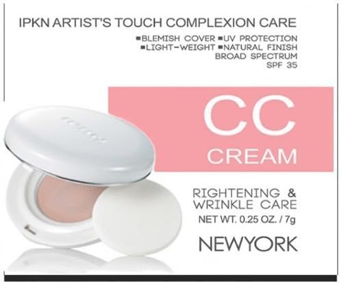 IPKN New York Artists Touch Complexion Care CC Cream (Compact) - #02 Medium 7g/0.25oz by Ipkn New York