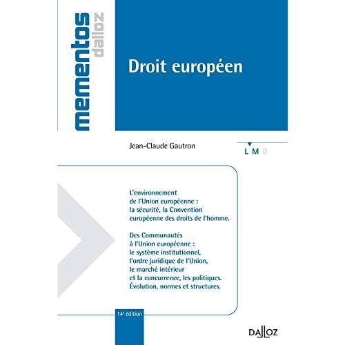 Droit européen - 14e éd.: Mémentos