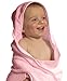 TowelsRus Personalised baby's name on our Soft Hooded Cotton Baby Wrap Towel in Pink 100% Cotton, 76cm x 76cm embroidered for you
