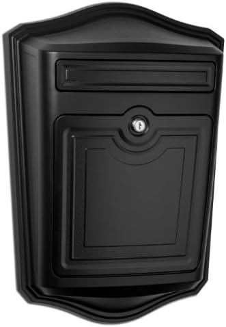 ARCHITECTURAL MAILBOXES 2540B-10 Maison Wall Mount Mailbox, Black, C1