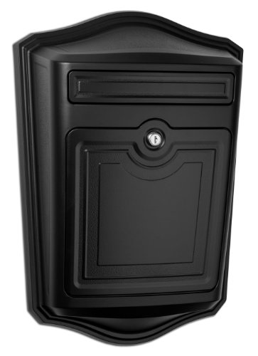 ARCHITECTURAL MAILBOXES 2540B-10 Maison Wall Mount Mailbox, Black, C1
