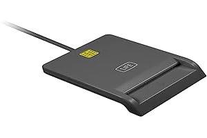 1LIFE Lector Tarjeta Electrónico Citizen -1IFECRCITIZEN- Compatible con Cartão de Cidadão (Portugal) y DNI Electrónico (España). Conexión USB 2.0, Dimensiones 65x85x18mm, Color Negro