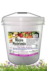 TSR Organic Fertilisers & Pesticides Micro Nutrimix granules 5 Kg Bucket All Purpose Organic micronutrient Fertilizer for Flowers Vegetables Fruits Leafy Plants and Crops