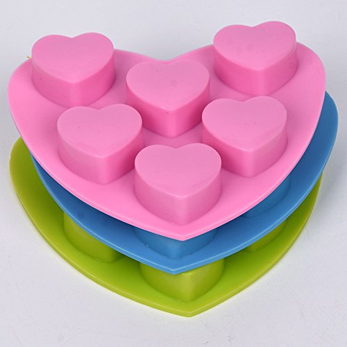 6 Löcher Love Herz Form Silikon Form für Eis, Fondant Kuchen Backform Pudding Seife Formen Bakery Tools Bakeware versandkostenfrei 1695