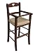 Produktbild Ok Affarefatto Maddaloni Stuhl für Hochstuhl Bimbo Luxus, aus Holz, Walnussholz, mit Sitzfläche aus Kunstleder, Beige, gefüllt