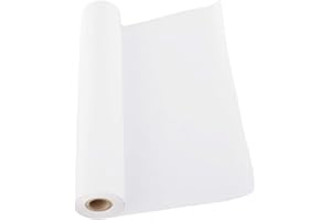 CYH Rotolo di carta da disegno bianco – 10 m rotolo di carta bianca – rotolo di carta cavalletto per bambini artisti, schizzi, pittura, progetto di artigianato, 22,5 cm