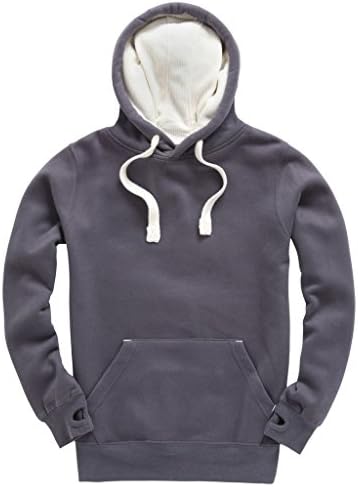 Luxury Supersoft Men's Cotton Hoodie - 16 Colours - Free Personalisation (Add Any Text Front and Back) - Men's Hoody Top - S / 37" - Denim
