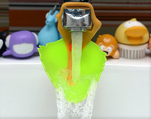 Edealing Hahn-Extender Für Hilft Kleinkind Kids Händewaschen Blatt-Art Sink - 2