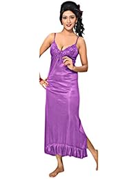 Indiatrendzs Women's Sexy Hot Honeymoon Sleepwear 2pc Pink Nighty With Robe