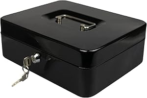 Hyfive 12" acier Noir Argent Petite caisse de sécurité porte-clés avec sécurité