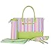 Skinly Women's Diaper Shoulder Bag Vertical Stripe 3Pcs Green
