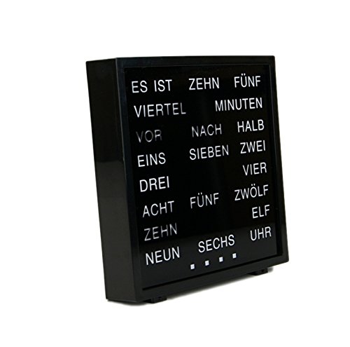 LED Wort Uhr Word Clock Tischuhr Deutsch - 3
