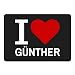 Produktbild Mousepad Classic I Love Günther schwarz