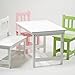 robust Table, Children's table LA MER, Solid wood, white, 78x55cm