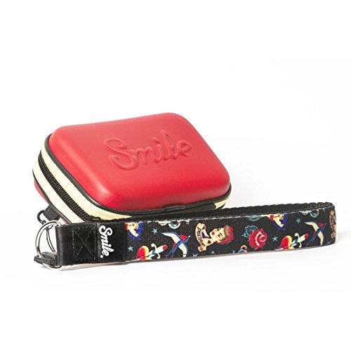 Smile Pin Up - Funda para cámara compacta, Rojo