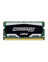 Ballistix Sport 4GB Single DDR3 1600 MT/s (PC3-12800) SODIMM 204-Pin Memory - BLS4G3N169ES4CEU