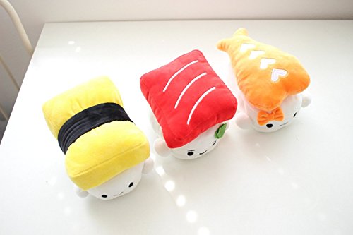 KiKa Monkey Japanische Lebensmittel Sushi Kissen Plüschtiere Mini Nap Kissen (Gelb) - 7