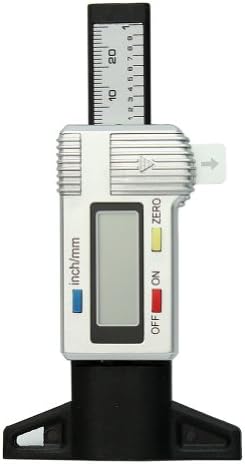 LCD Digital Wheel Tire Tyre Tread Brake Gauge Depth 0-25.4mm Metric 0-1" New