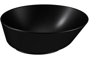 VitrA Geo 7421B083-0016 Yuvarlak Çanak Lavabo, 38 cm, Mat Siyah