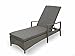 Produktbild osoltus Lounge Gartenliege Geflecht Liege grau mit Auflage Aluminium rostfrei