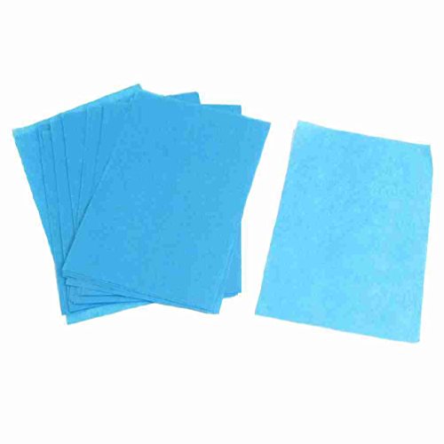 Move&Moving(TM) Lady Cosmetic Facial Oil Blotting Paper Sheets 100 Pcs Blue