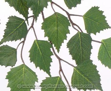 Waldbaum Birken Dekozweig mit 48 grünen Blättern und einer Gesamtlänge inkl. Stiel von ca. 64cm – Kunstpflanze Kunstbaum künstliche Bäume Kunstbäume Gummibaum Kunstoffpflanzen Dekopflanzen Textilpflanzen Textilbäume Pflanzen aus Textil Kunststoffpflanzen Plastikpflanze Kunstpflanzenbaum Kunstblumen Deko Blumen –> großes Kunstpflanzen Sortiment – Wandverkleidungen - 3