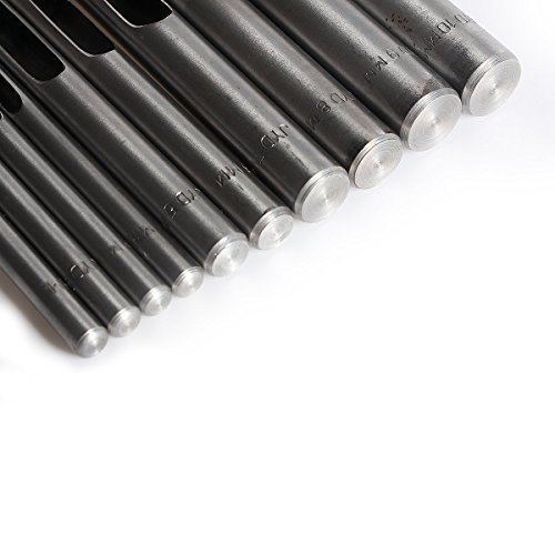 10 Stück Locheisen Lochstanze Leder Lederwaren Papier Craft Druck Werkzeug Gürtel Stanzen Set von 1mm-10mm - 5