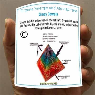 Orgon-Generator Pyramide, Orgonit aus 7 chakra Edelsteinen und Metallen, wandelt negative energie in positive energie – 70mm - 2