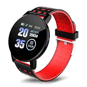 FANOSONS A8 Color Display Heart Rate Sensor & BP Monitor Fitness Black Smartband