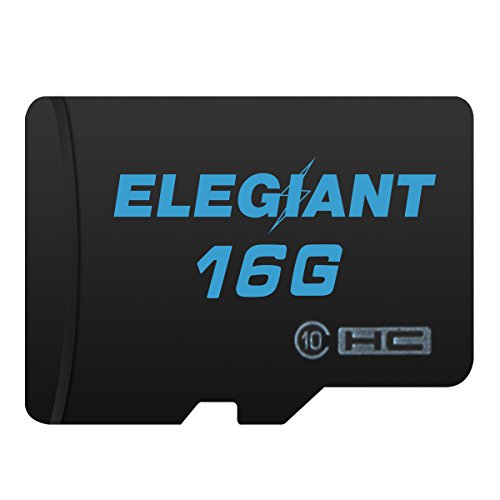 ELEGIANT 16 GB Micro SD TF Karte Speicherkarte Speicher Memory Card Class 10 Secure Digital High Speed Flash mit SDHC Adapter - 6