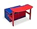 Delta Children 3-in-1 Storage Bench and Desk (Blue/Red)
