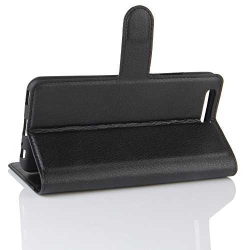 VIFLYKOO Huawei P10 Lite Hülle, VIFLYKOO Tasche im Bookstyle für Huawei P10 Lite Tasche(schwarz) - 4