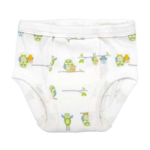 Green sprouts Reusable Organic Training Pants (Large, White Set, Pack of 2)