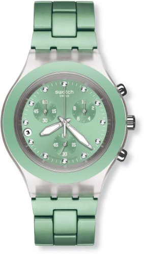 Swatch Unisex-Armbanduhr Full-Blooded Mint SVCK4056AG Swatch Unisex-Armbanduhr Full-Blooded Mint SVCK4056AG