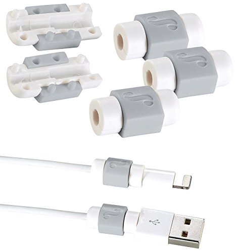 Callstel Kabelprotektor für Apple-Daten- & Ladekabel, 4er-Set