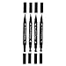Segolike 4pcs Cosmetic Makeup Waterproof Black Eyeliner Liquid Eye Liner Pens Pencils Set LONG LASTING QUICK DRY RS.485.00