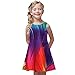 Produktbild WINLISTING Kindertag Kleinkind Mädchen Sommer Prinzessin Kleid Kinder Baby Printing Party ärmellose Kleider (Lila, 130)