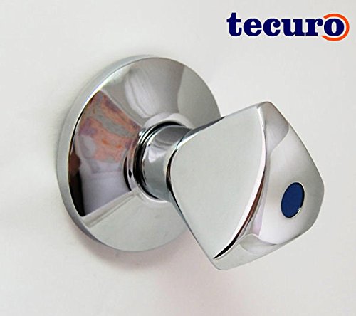 tecuro Sanitär-Oberteil 1/2 inkl. Griff und Rosette für Unterputz-Ventile – kalt/blau - 2