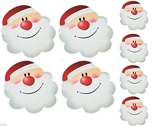 4 x Santa Placemats and 4 x Coasters Set Christmas Table Setting