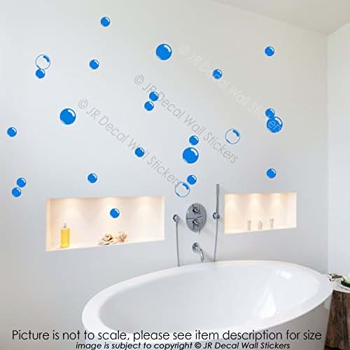30X Large Bubbles Bathroom Shower Tile Wall art Stickers Removable