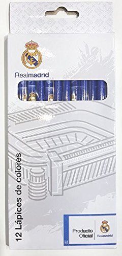 Export.CM 097253 Real Madrid - Lápices de Colores (12 Unidades)