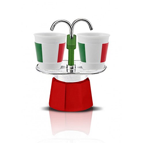 spécifications Bialetti - 0006196 - Cafetière italienne + 2 tasses bicchierini italia mini express