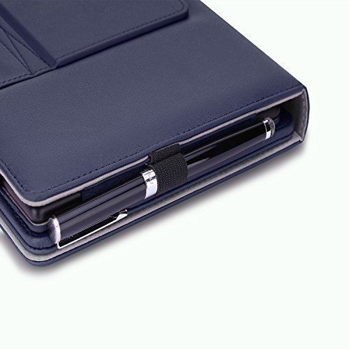 MoKo Fire HD 10 Bluetooth Tastatur Hülle Keybord Case – PU Leder Schutzhülle mit abnehmbarer Wireless Bluetooth Tastatur QWERTY für Amazon Fire HD 10.1 Zoll(5. Generation – 2015 Modell),Marineblau - 6