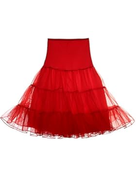 FeelinGirl 50er Jahre Petticoat Vintage Retro Reifrock Petticoat Unterrock für Wedding Bridal Petticoat Rockabilly...