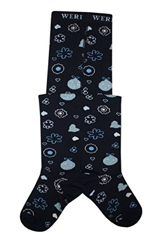 Weri Spezials Children Tights with a cheerful drawing 12-18 months (80/86) Marine